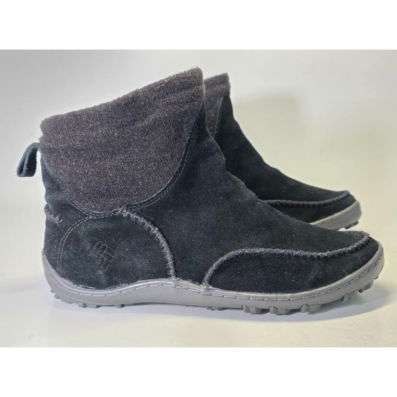 Columbia Shoes - Columbia Omni Women's Boots Size 7 UK 5 EU 38 Black Suede Pull On Shoes YL5158